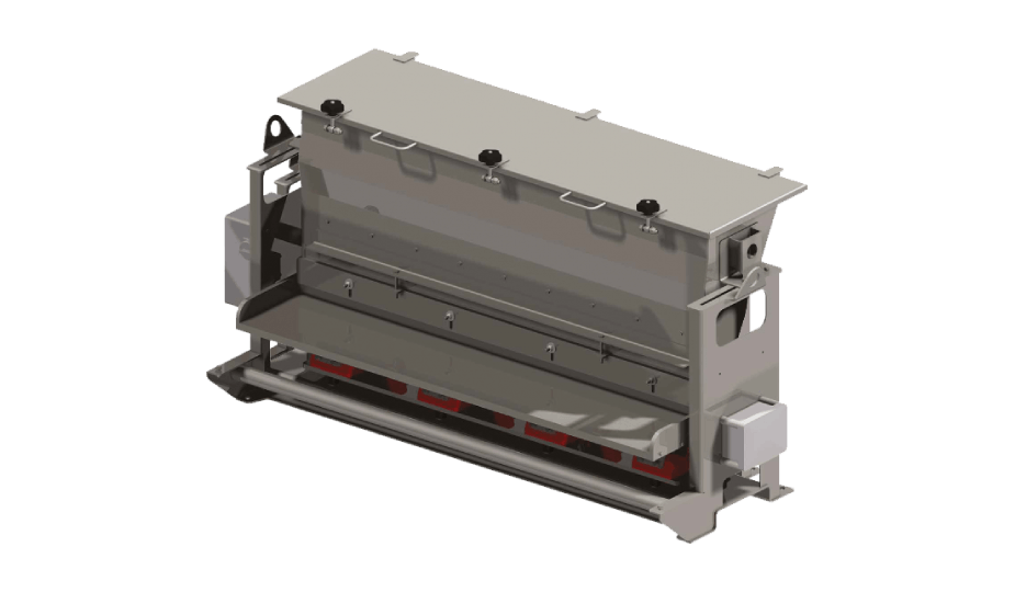 Electromagnetic vibrating powder feeder