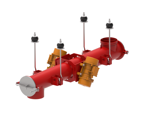 electromechanical vibrating tubular conveyor